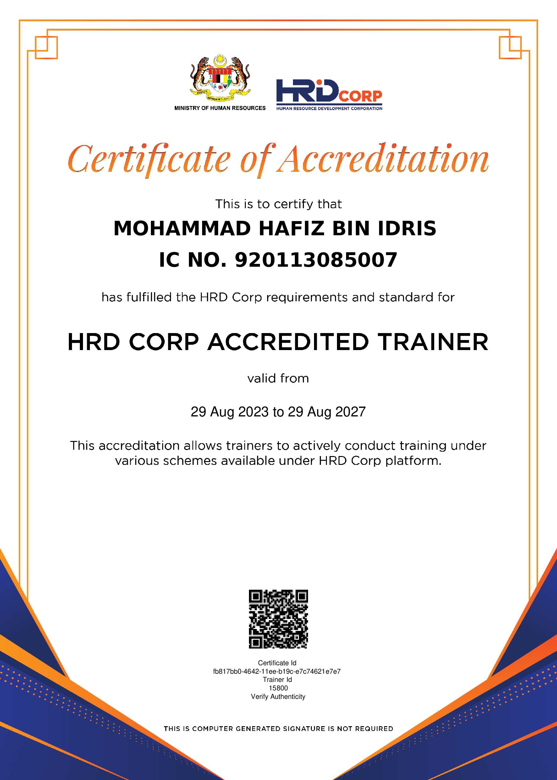 HRDC Accreditation